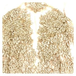 Sheer Gold Crop Top NEVER BEEN WORN W.TAGS